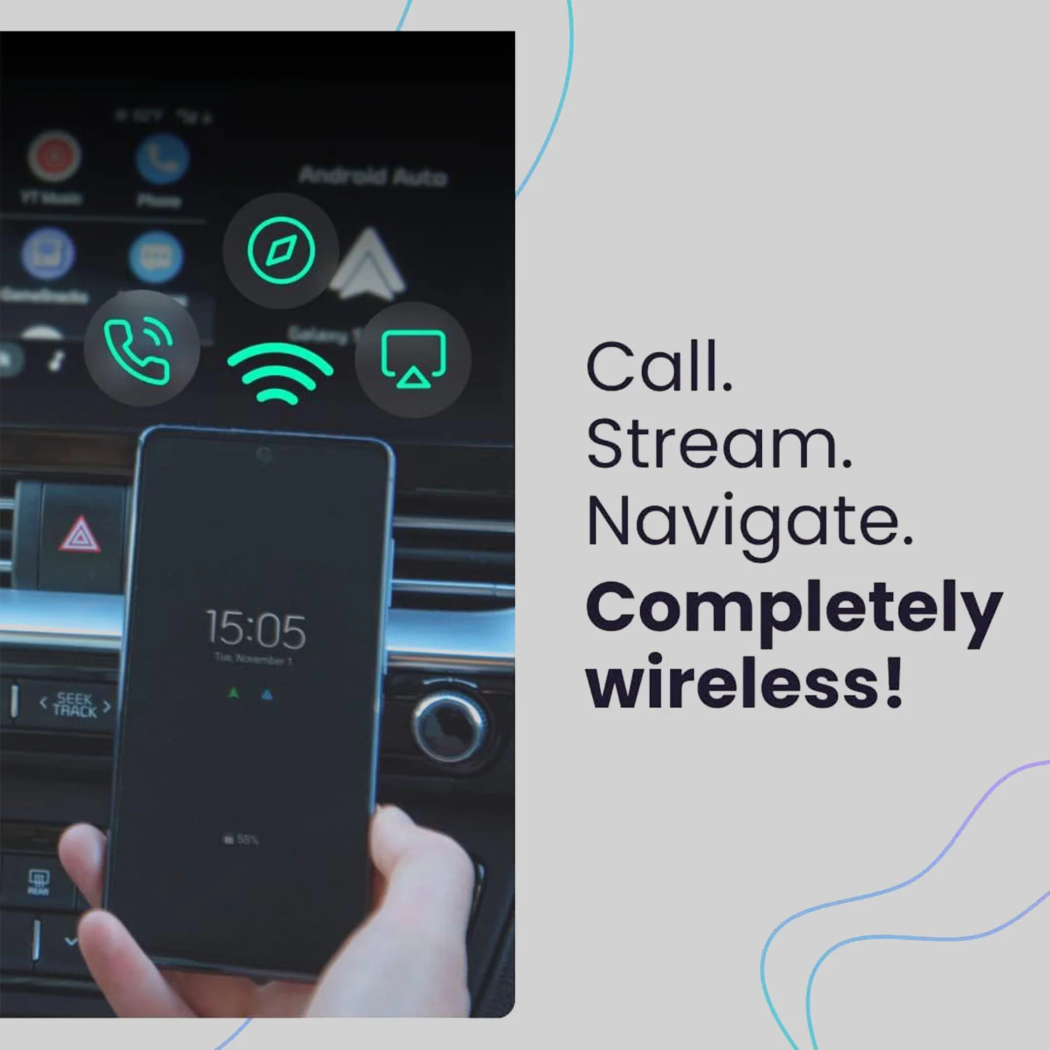 AAWireless Wireless Android Auto/Apple CarPlay Adapter - Image 4