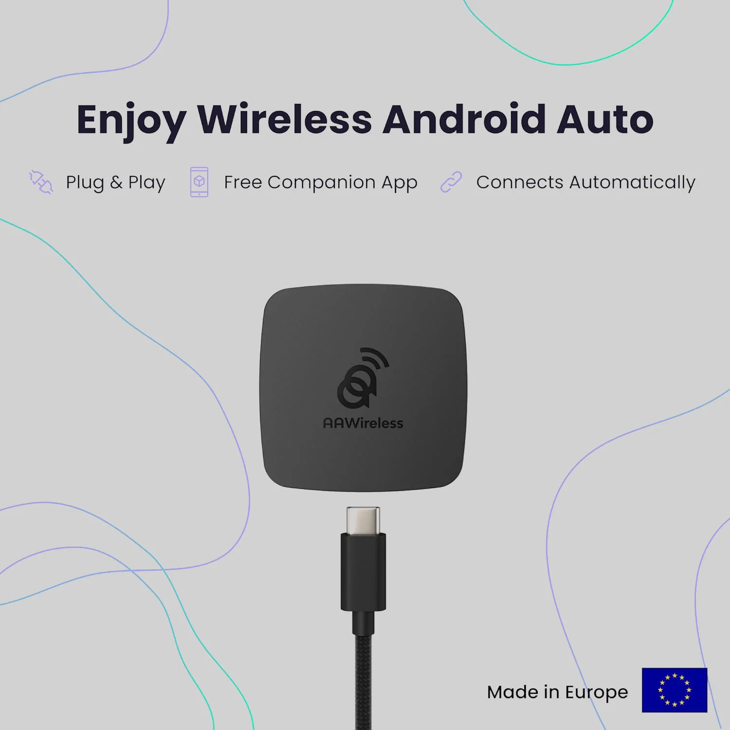 AAWireless Wireless Android Auto/Apple CarPlay Adapter - Image 3